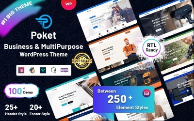 Poket - Zakelijk en multifunctioneel responsief WordPress-thema