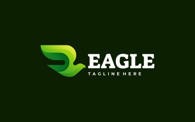 Estilo do logotipo gradiente Vector Eagle