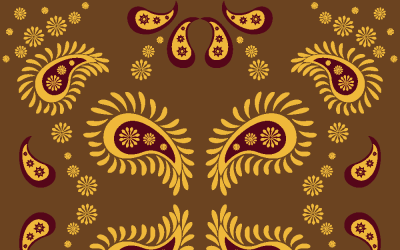 Floral Pattern Paisley Style hgt