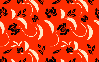 Folk Flowers Print Floral Pattern Ethnic Art dsw