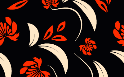 Folk Flowers Print Floral Pattern Ethnic Art gfd