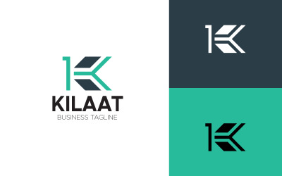K bokstaven Kilaat logotyp designmall