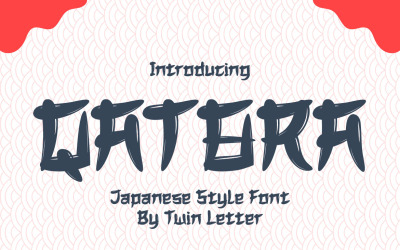 QATORA Faux japansk teckensnitt