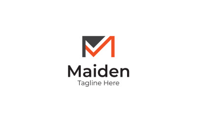 Šablona návrhu loga M Letter Maiden