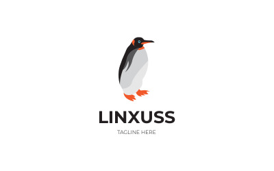 Šablona návrhu loga Penguin Linxuss