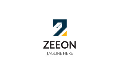 Z betű Zeeon logó tervezősablon