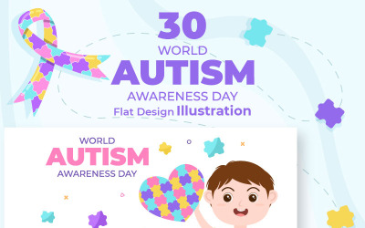 30 World Autism Awareness Day Illustration