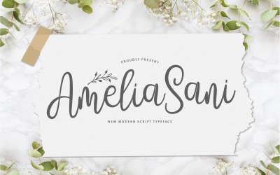 Amelia Sani - Handskrivet teckensnitt