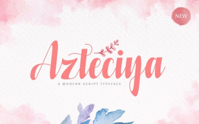 Azteciya - odręczna czcionka