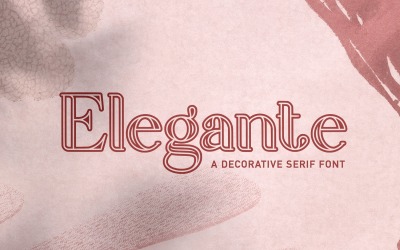 Elegante - Carattere Serif decorativo