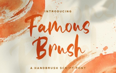 Famous Brush - 纹理画笔字体