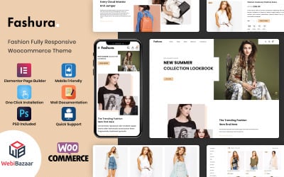 Fashura - адаптивная модная тема для WooCommerce