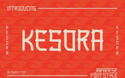KESORA Faux japanische Schriftart