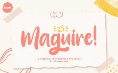 Maguire - handskrivet teckensnitt