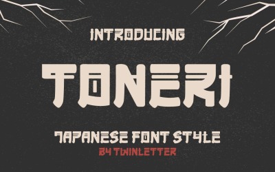 TONERI - Faux japansk typsnitt