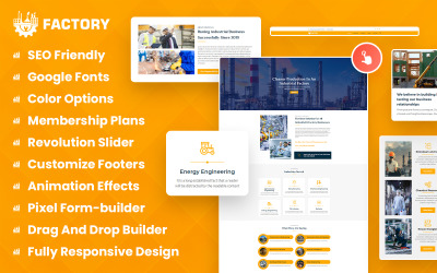 Factory - WordPress Theme für Industrieunternehmen