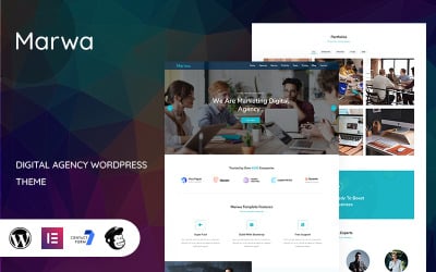 Marwa - motyw WordPress dla agencji cyfrowej