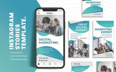 Clean Instagram Stories Template