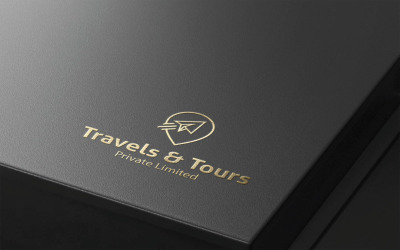 Conception de logo de voyage et de visites