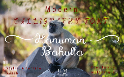 Hanuman Bahulla - Script-lettertype