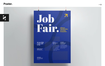 Job Fair kreativ affischmall