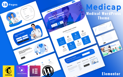 Medicap - медицинская тема WordPress Elementor