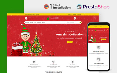 Callisters Gift Store Prestashop Тема