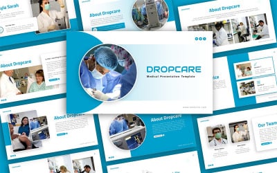 Dropcare - Medizinische Mehrzweck-PowerPoint-Präsentationsvorlage