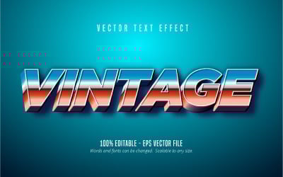 Vintage - Editable Text Effect, Cartoon And Retro Text Style, Graphics Illustration