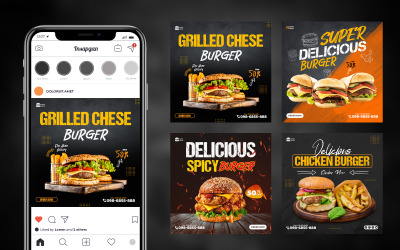 Burger Social Media Banners