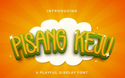 Pisang Keju - Speels lettertype
