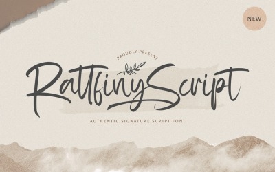 Rattfiny Script - Signaturschrift