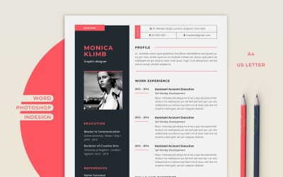 Resume Monica Printable Template