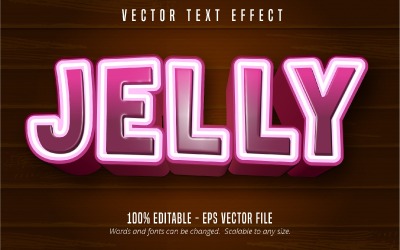 Jelly - Editable Text Effect, Cartoon And Comic Text Style, Graphics Illustration