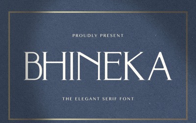 BHINEKA - Elegant Serif-lettertype