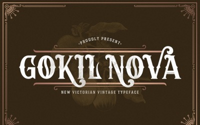 Gokil Nova - lettertype in Victoriaanse stijl