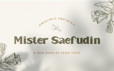 Herr Saefudin - Elegante Serifenschrift