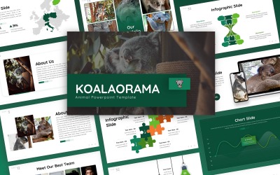 Koalaorama - Multifunctionele Sjablonen PowerPoint presentatie