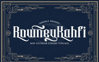 Роуни Кахфи - Шрифт в викторианском стиле