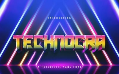 Technocra - Futuristic Sans Font