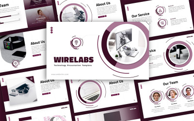 Wirelabs – technológia többcélú PowerPoint bemutatósablon