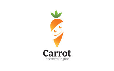 Modèle de conception de logo de carotte 02