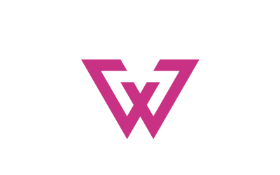 Site Web - Modèle de conception de logo lettre W