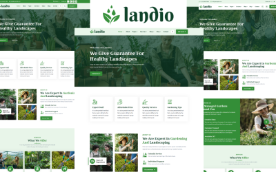 Landio - Modello HTML5 per giardinaggio e paesaggistica