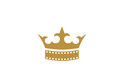 Modello di logo del cinema della corona 2