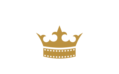 Modello di logo del cinema della corona 2