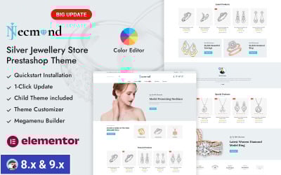Necmond - Prestashop Responsive Theme für Juweliergeschäft