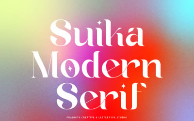 Suika een modern / vintage lettertype