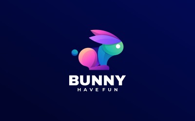 Bunny Gradient Colorful Logo