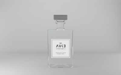 3D render egy palack parafa fedél elszigetelt fehér background